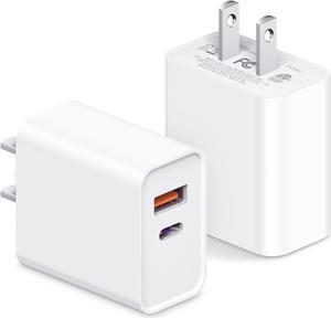 USB C Charger Block for iPhone 16 15 3-Pack 20W Dual Port Fast Charger Type C Charger Fast Charging Plug Adapter Compatible with iPhone 16 Pro Max 15 14 13 12 iPad  Galaxy and Android Phone