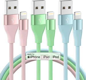 Câble USB-C Vers Lightning 3m Certifié MFi - Charge Rapide PD 60W Pour IPhone/iPad