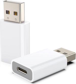USB to USB C Adapter USB-C Female to USB Male Adapter Compatible with Apple MagSafe Watch 10/9/8/7/SE/Ultra Car iPhone 16 15 14 13 12 Mini Pro Max iPad Galaxy Pixel 7 6 5 CarPlay Wall Plug