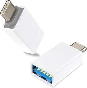 USB C to USB Adapter Pack-2 USB-C Male to USB 3.0 Female Adapter for iPhone 16/15 MacBook Pro iMac iPad Pro/mini 6 Pixel 6 5 4 xl USB C Wall Plug Charger and Any Type C or Thunderbolt 4/3 Devices