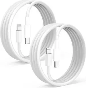 2Pack for iPhone14/13/12 Fast Charger Cable 6ft [Apple MFi Certified] USB Type C to Lightning Cable 6 Foot Apple iPhone Charging Cord for iPhone14 13 12 Pro XR XS Plus