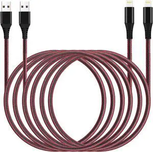 2Pack for iPhone Charger Cable 10 Ft Long Lightning for Apple Charging Cord 10ft for iPhone 14/13/12/11 Pro/X/Xs Max/XR/8 Plus/7/6/5/SE for IPad USB Charge Wire 10 Foot
