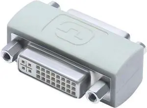 DTECH DVI Adapter Female to Female DVI-I to DVI-I Coupler to Extend Monitor Cable Compatible with PC Desktop Computer Monitor Projector