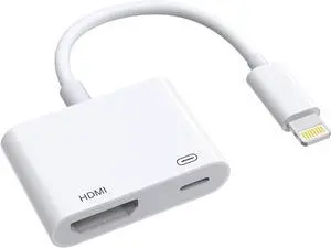 MFi Lightning to HDMI Digital AV Adapter Compatible with iPhone 14 14 Plus 14 Pro 14 Pro Max 13 12 Pro Max XR XS X 8 7 6 Plus SE 2 iPad to HDTV/Projector/Monitor