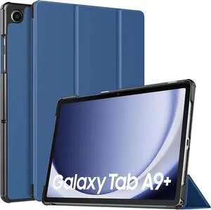 Case for  Galaxy Tab A9+/A9 Plus 11 Inch 2023 Slim Lightweight Stand Hard Back Shell Protective Cover for Galaxy Tab A9+ Tablet SM-X210/X216/X218 Auto Wake/Sleep Navy Blue