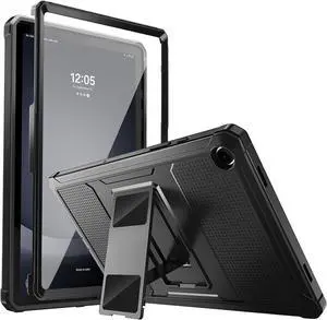 Case Fit Galaxy Tab A9 Plus 11-Inch 2023 (SM-X210/X216/X218) Shockproof Full Body Rugged Stand Back Cover Built-in Screen Protector Fit Galaxy Tab A9+ 11 2023 Black