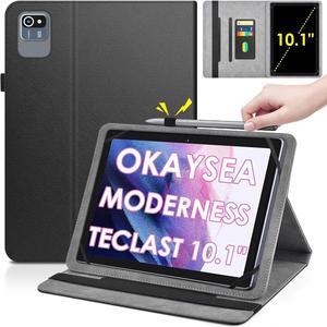 Universal 10 inch Tablet Case for Okaysea ??OKS10014 10.1 Moderness MB1001 Blackview Tab 7 10.1 Baken B10 10.1 Tablet Folio Leather Protective Cover 2-Angles Viewing Stand3 Card Slots