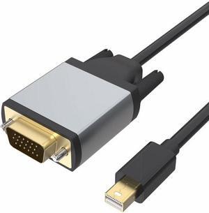 Mini DisplayPort to VGA 3 Feet Cable Mini Display Port to VGA Port Adapter Male to Male Cord Thunderbolt 2 Compatible with MacBook Air/Pro Surface Pro/Dock Monitor Projector