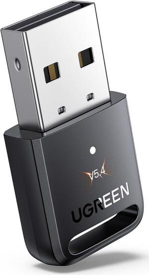UGREEN USB Bluetooth Adapter, 2024 5.4 Bluetooth Adapter for PC, Plug & Play for Windows 11/10/8.1, Bluetooth Receiver & Transmitter for Bluetooth Keyboard/Mouse/Headphone/Speakers UGREEN USB Bluetooth Adapter, 2024 5.4 Bluetooth Adapter for PC, Plug & Play for Windows 11/10/8.1, Bluetooth Receiver & Transmitter for Bluetooth Keyboard/Mouse/Headphone/Speakers