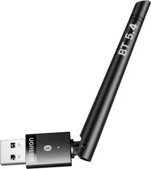 UGREEN 2024 Bluetooth 5.4 Adapter for PC, Long Range USB Bluetooth Dongle (BR+EDR+BLE), Wireless Transfer for Bluetooth Mouse Keyboard Headphones Speakers, Desktop, Laptop-Win11/10/8.1 Support
