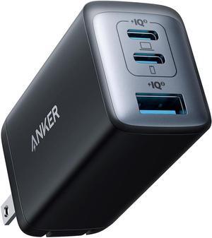 USB C Charger 735 Charger (Nano II 65W) PPS 3-Port Fast Compact Foldable for MacBook Pro/Air iPad Pro Galaxy S23  XPS 13 Note 20/10+ iPhone 15/Pro Steam Deck and More