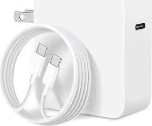 106W Mac Book Pro/Air Charger USB C Fast Mac Charger Power Adapter Compatible with Mac Book Pro Mac Book Air New iPad Pro and All USB C Device 7.2ft USB-C to C Charge Cable