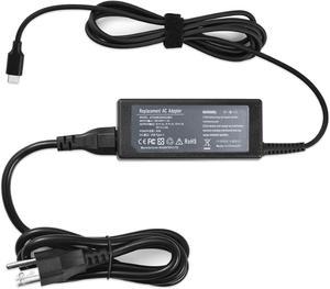 45W USB-C Chromebook Charger for HP Chromebook X360 14 14A G5 14-ca051wm 14-ca052wm 14-ca091wm Chromebook 11 11-ae051wm 11A G6 G7 G8 844205-850 918337-001 Type C Power Adapter