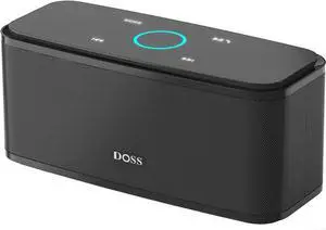 DOSS SoundBox Touch Wireless Bluetooth Speaker with 12W HD Sound and Bass, IPX5 Waterproof, 20H Playtime, Touch Control, Bluetooth 5.0, Handsfree, Speaker for Office, Home, Outdoor, Travel-Upgraded
