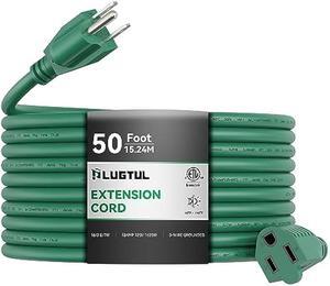 thumbnail image 2 of PLUGTUL 25 FT Outdoor Extension Cord – 16/3 Gauge, Waterproof, Heavy Duty, 13A 1625W, ETL Listed 2 of 9