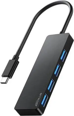 USB C Hub, 4 Ports USB 3.0 Hub Splitter with 5Gbps Data Transfer, USB C Splitter for Type C MacBook, Mac Pro, iMac, Surface, XPS, Flash Drive, Mobile HDD