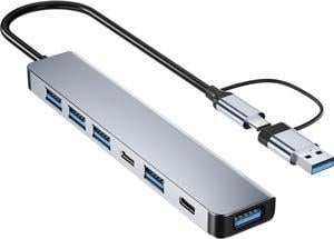 High-Speed USB C Hub - Fast Data Transfer & Plug and Play Sleek Compact Design for Effortless Connectivity Ideal USB C Multi-Port Adapter for MacBook Pro Air & More Devices