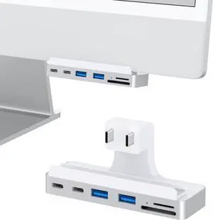 6-in-1 USB C Hub for iMac 24 inch (M1/M3), iMac USB Adapter Multiport with Type-C 10Gbps, SD/TF Card Reader Compatible for 2021 iMac 24-inch(M1)/2023 iMac 24-inch(M3) | iMac Accessories