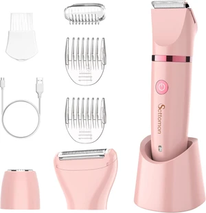 Scttomon Electric Lady Shaver for Women - Painless Razor, Bikini Trimmer, Facial Hair Removal, Body Trimmer for Face, Legs, Underarm, Pubic - Wet and Dry Flawless 3 in 1 Scttomon Electric Lady Shaver for Women - Painless Razor, Bikini Trimmer, Facial Hair Removal, Body Trimmer for Face, Legs, Underarm, Pubic - Wet and Dry Flawless 3 in 1