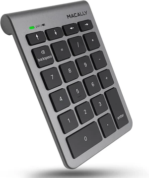 Macally Bluetooth Number Pad for Laptop - Wireless Numeric Keypad - 22 Key Numeric Keypad for Data Entry, Numpad Compatible with MacBook, iPad, iPhone, iOS, Laptop, PC, Android Macally Bluetooth Number Pad for Laptop - Wireless Numeric Keypad - 22 Key Numeric Keypad for Data Entry, Numpad Compatible with MacBook, iPad, iPhone, iOS, Laptop, PC, Android