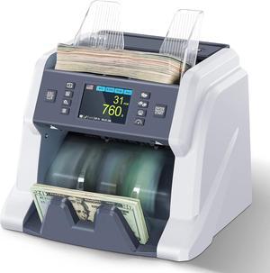 BC-40 Mixed Denomination Money Counter Machine, Value Counting, Bill Counter Multi Currency, CIS/UV/MG/IR Counterfeit Detection for Business