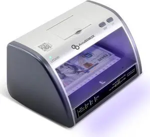 LED430 6-Point Cash Multi Currency & Card Counterfeit Detector Money Checker with Superbright LED Ultraviolet, Magnetic & Size Detection. Commercial Grade, UL Listed