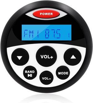 Boat Marine Stereo Receiver Bluetooth - 45 x 4 Watts Audio AM FM Gauge Waterproof Radio Tuner Streaming for Boats Golf Cart ATV UTV and Spa Hot Tubs GR304