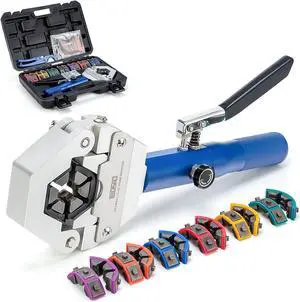AC Hose Crimper Hydra-Krimp 71500 Manual A/C Hose Crimper Kit Air Conditioning Repaire Handheld Hydraulic Hose Crimping Tool for BH Air Conditioner Hose & Beadlock A/C Fittings