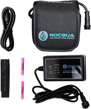 Power Water-Resistant Battery and Charger Kit - Compatible with GPS, Depth and Fish Finders, and Most 12V Electronics