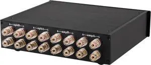 Two Amplifiers to Two Pairs of Speakers Selector Switch (2 to 2) Manual Switcher 2 in 2 Out Metal Enclosure (AS 0202)