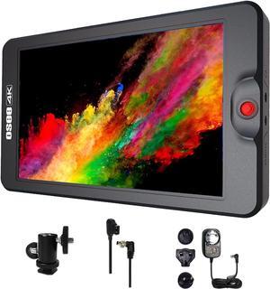T7 7inch Upgraded Version 3000 Nits Ultra Bright Daylight Viewable FHD DSLR Camera Field Monitor 3D LUT HDR 4K HDMI Input & Output Including Ball Head Power Adaptor and D-tap Cable