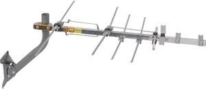 Compact Outdoor or Attic Yagi TV Antenna - Long Range Digital OTA Antenna for Clear Reception, NexGenTV Compatible, Supports 4K/8K 1080p TVs, Silver Color