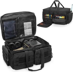 RC Storage Bag for 1/8 and 1/10 Car, RC Carrying Case with Bottom Solid Clapboard for Support and Multi-Pockets for RC Tools (Patent Design)