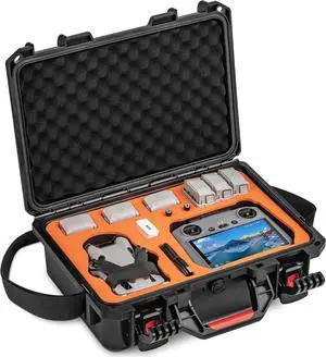 Mini 4 Pro Waterproof Hard Case - Secure Carrying Bag for DJI Mini 4 Pro Fly More Combo Drone Accessories - Sturdy and Water-Resistant Storage for DJI RC 2/RC-N2
