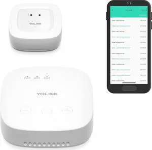 Water Leak Detection Starter Kit, w/SpeakerHub Audio/Talking Hub & Water Leak Sensor 1, LoRa Up to 1/4 Mile Open-Air Range, SMS/Text, Email & Push Notifications, w/Alexa, IFTTT, Home Assistant