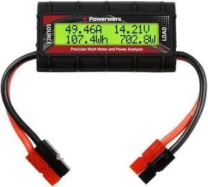 Watt Meter-PP, DC Inline Power Analyzer, 45A Continuous, 12 Gauge with Anderson Powerpole Connectors
