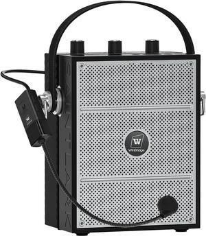 Bluetooth 5.3 Voice Amplifier with Wireless Microphone Headset,Personal Wireless amplifier Mic for Teachers,40W Loudly Portable Megaphone Pa System for Classrooms,Speeches,Outdoors Indoors-S98