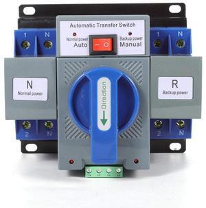 220V 63A 2P Dual Power Automatic Transfer Switch Generator Changeover Switch 50HZ/60HZ