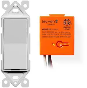 Single-Pole Dimming Wireless Switch Kit - Push Button Switch, Orange, Automatic Operation