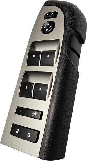 Window Master Switch, Black Bezel, Mirror, & Lock Assembly for 2010-2013 Chevrolet Silverado & GMC Sierra (22968506, 20945129, Crew, Extended Cab Pickup, Chevy, Control, Power)