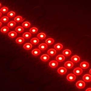 200 PCS Red Emitting Color 1.32 W DC12V Injection 3 LED Module Waterproof Decorative Back Light for Letter Sign Advertising Signs with Tape Adhesive Backside