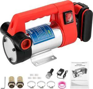 Cordless Fuel Transfer Pump, Battery Operated Diesel Transfer Pump 12GPM Self Priming with 2500mAh Lithium Battery, Portable Commercial Battery Powered Biodiesel Liquid Transfer Pump