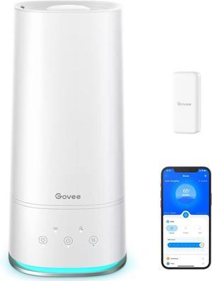 4L Smart Humidifiers for Bedroom with Hygrometer Thermometer, Top Fill Cool Mist Humidifier, WiFi Voice & Remote Control, Auto Mode, Air Humidifier for Baby and Plants, Lasts up to 36 Hours