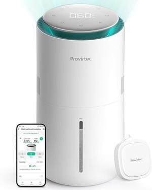 Smart Humidifier for Bedroom, Evaporative Humidifier No White Dust, Auto Humidity & APP Control, 3L Water Tank Easy to Clean, Sleep Mode, Timing, Humidifiers for Nursery, Baby