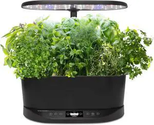 Indoor Garden with LED Grow Light, Black