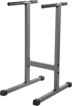 Dip Station, 500 lb. Weight Capacity Dip Stand, Gray or Black