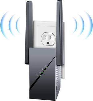 2025 WiFi 6 Extender Internet Booster for Home, Longest Range up to 18k sq. ft, 3Gbps Dual Band Faster Speed Access Point,Wireless Internet Repeater with Gigabit Ethernet Port, Mesh WiFi, 1-Tap Setup