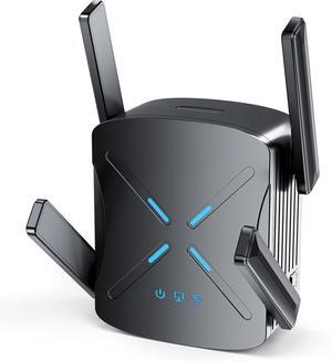 2025 WiFi Extender Signal Booster, New Gen Wi-Fi 6 Repeater, Covers Up to 12,000 sq.ft Range, Dual-Band Internet Booster with Gigabit Ethernet Port, Easy Setup, EasyMesh Compatible (CF-XR183)
