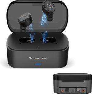 Wireless Earbuds for Tv Listening Watching with Transmitter Charging Dock,2025 New TWS Ture Wireless Earbuds for tv with Transmitter Set,Optical,3.5mm AUX,RCA,Plug n Play,50ft Long Range