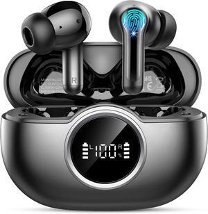 Wireless Earbuds Bluetooth Headphones, BT5.4 Deep Bass Hi-Fi Stereo Ear Buds, 4 ENC Noise Cancelling Mic, 36Hrs USB-C in-Ear Earphone, IP7 Waterproof Sport Workout for Laptop Pad Android iOS Phone